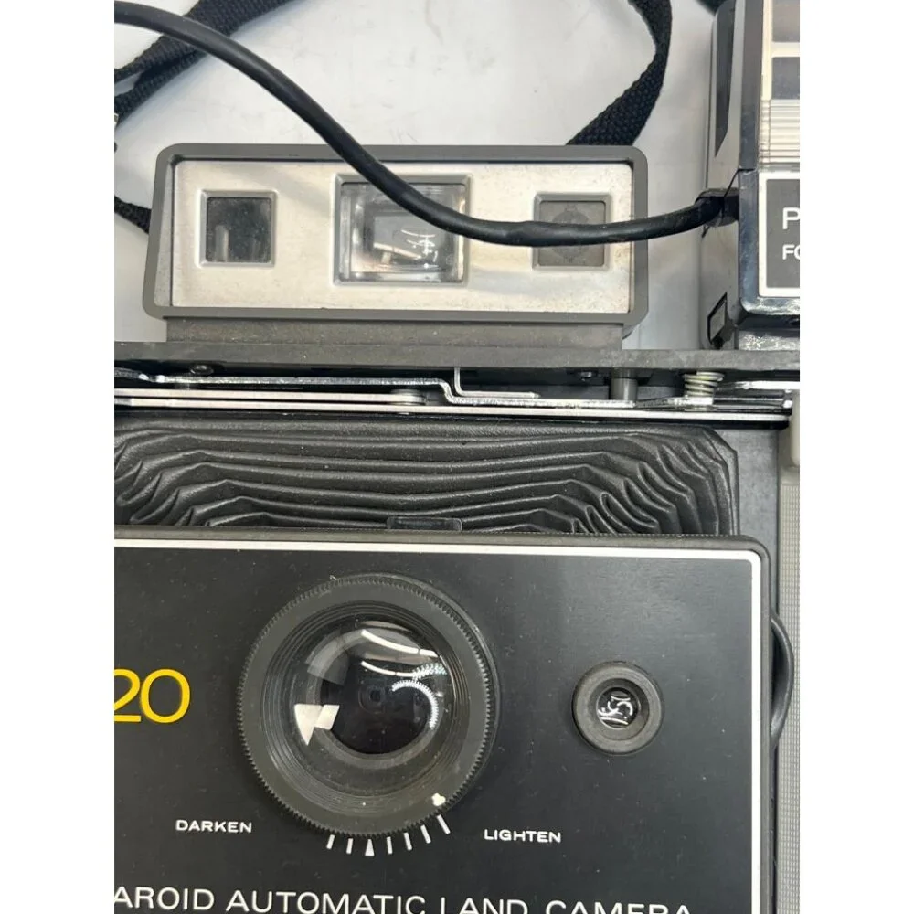 1970s Polaroid 420 Automatic Land Camera with Polaroid Focused Flash, Tested